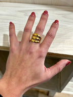 Anello Trifase dorato