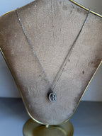 Collana madonnina argentata