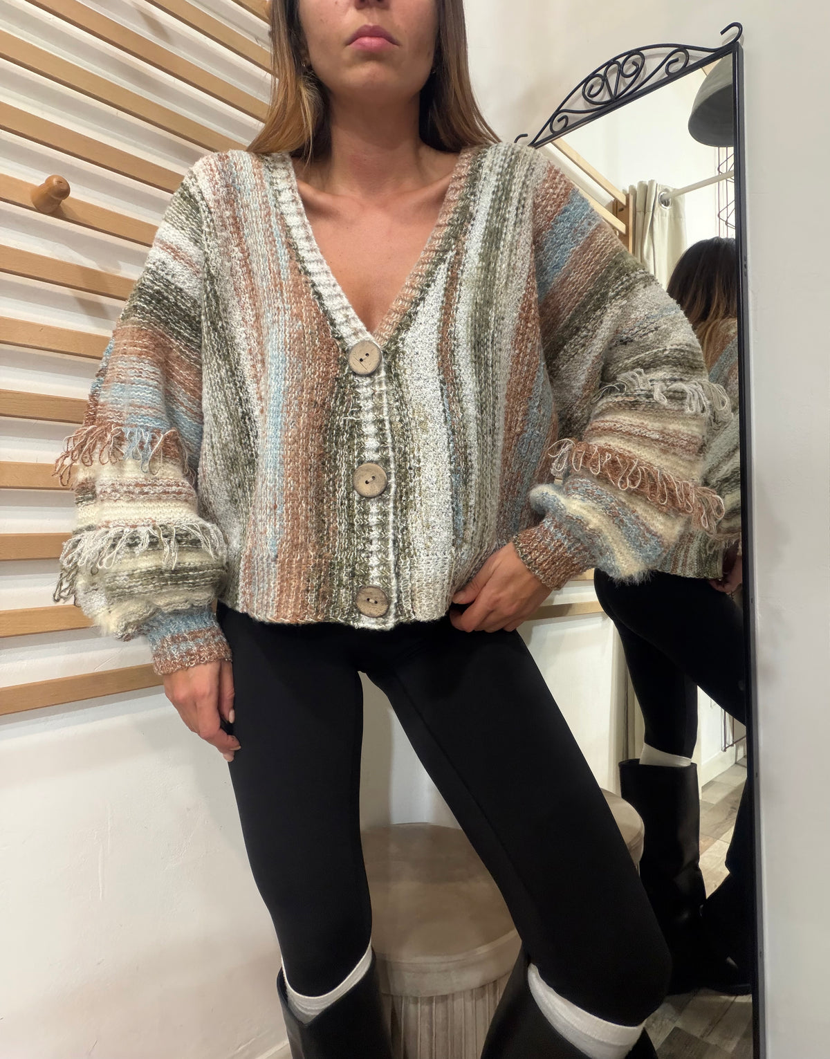 Cardigan Multicolor Marrakech verde