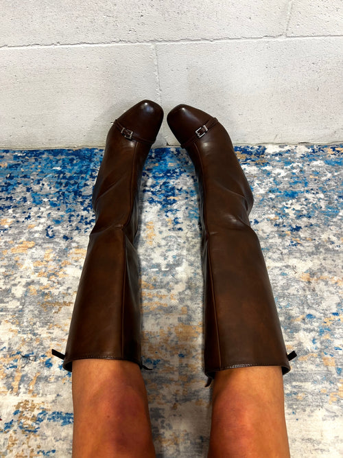 Stivale morsetto marrone