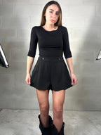 Short con pence nero