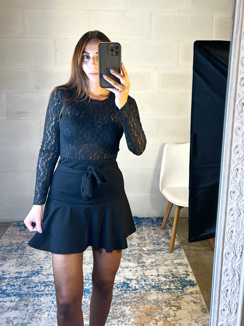 Body in pizzo elasticizzato