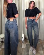 Denim boy-friend vintage wash