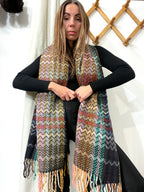 Sciarpa Chevron multicolore