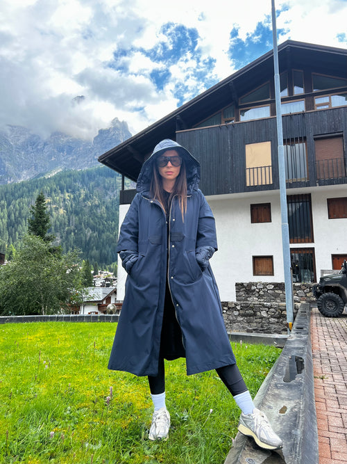 Piumino parka Alaska blu