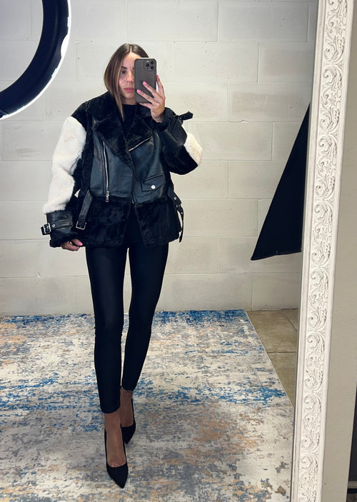 Ecopelliccia fatta a chiodo Corea