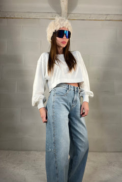 Fascia elastica in ecopelliccia color burro