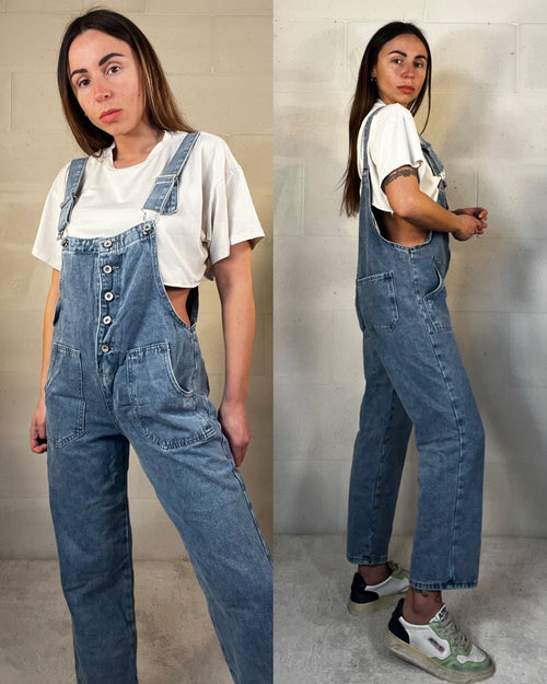 Salopette in denim 7/8