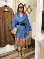 Dress effetto Denim modello ampio