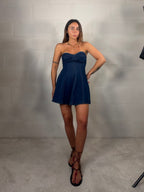 Mini dress in denim