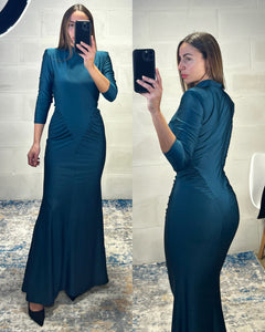 Maxi abito Icona ottanio