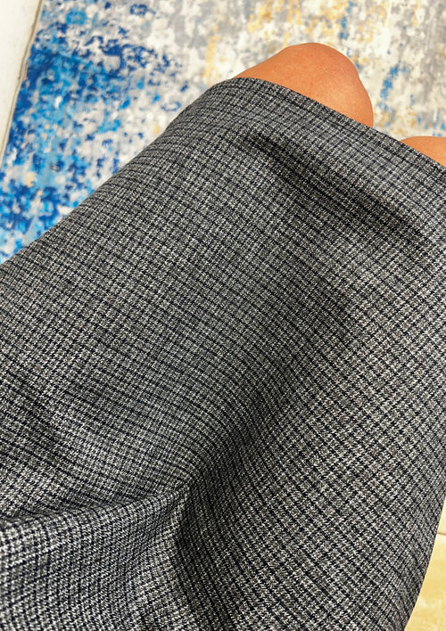 Abito ampio tartan ultra fitto