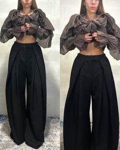 Pantalone maxi pence nero