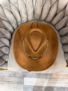 Cappello western camel