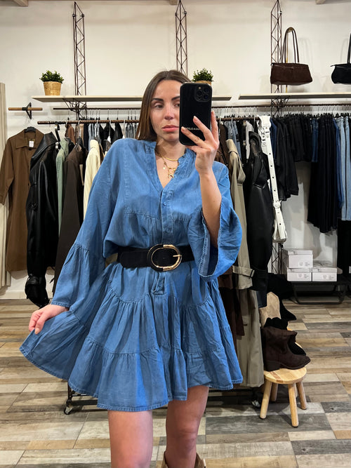 Dress effetto Denim modello ampio
