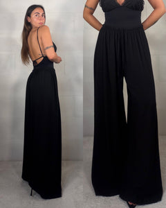 Pantalone in 100% viscosa nero Paris