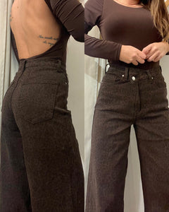 Denim maculato a portafoglio