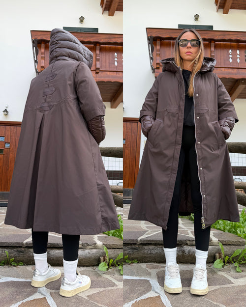 Piumino parka Alaska cioccolato