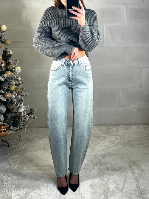 Denim Jimmy con strass