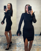 Abitino in filo manica con piume December