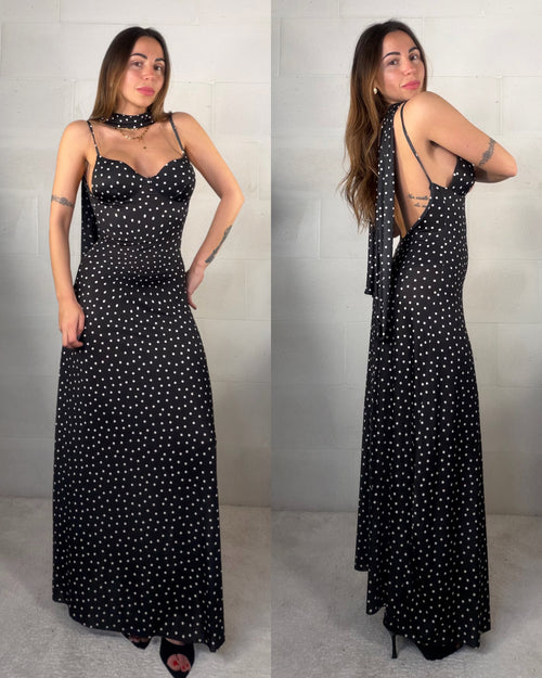 Maxi abito Mykonos con foulard
