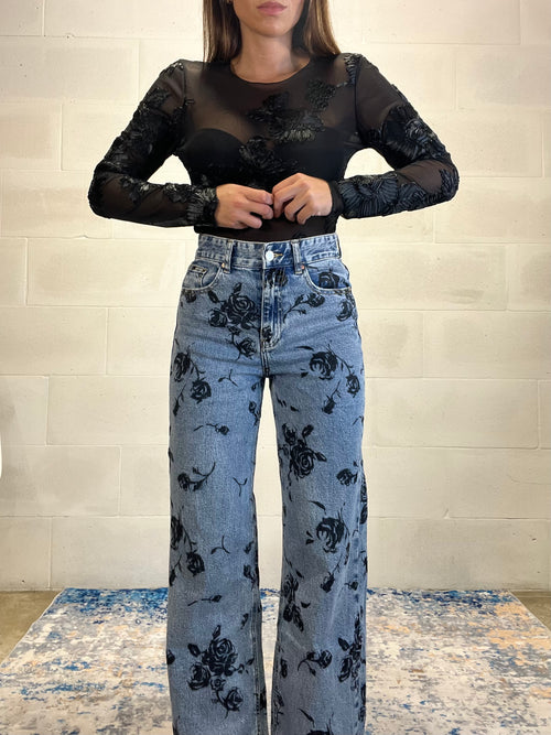 Denim a palazzo Chloe