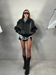 Chiodo bomber in ecopelle Cindy Premium quality