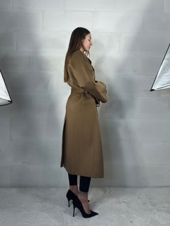 Cappotto over top quality HAND MADE 48% lana cammello