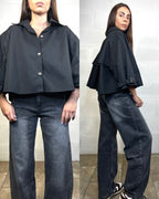 Trench svasato nero