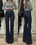Denim elasticizzato Flare - 5 kg lavaggio blu scuro