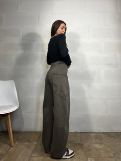 Jeans balloon fit marrone