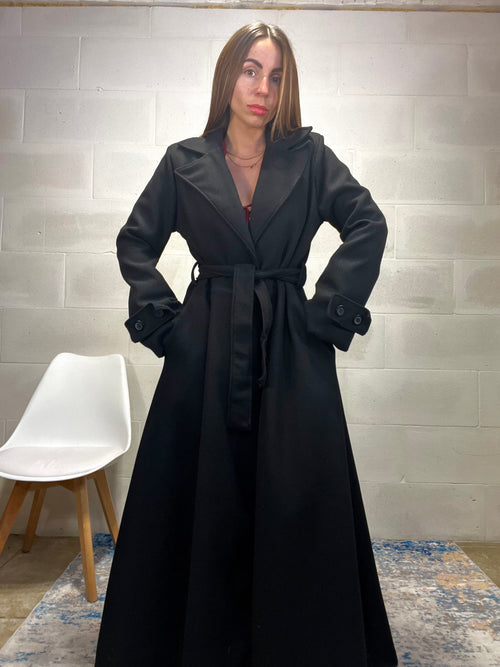 Maxi cappotto a ruota svasato Rosmery