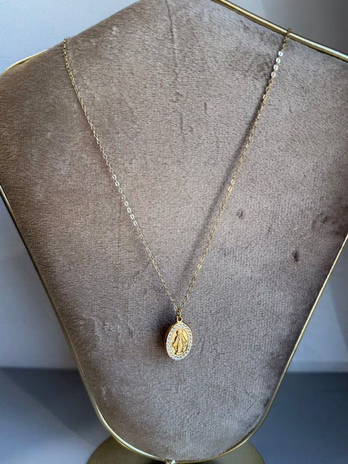 Collana madonnina dorata