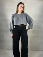 Pull crop viscosa grigio