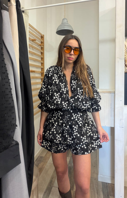 Tutina 100% cotone Tenerife nera