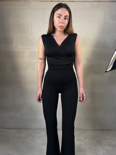 Body scollo incrociato in lycra