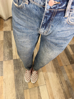Denim boy-friend vintage wash
