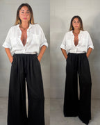 Pntalone in 100% viscosa ultra comfy nero