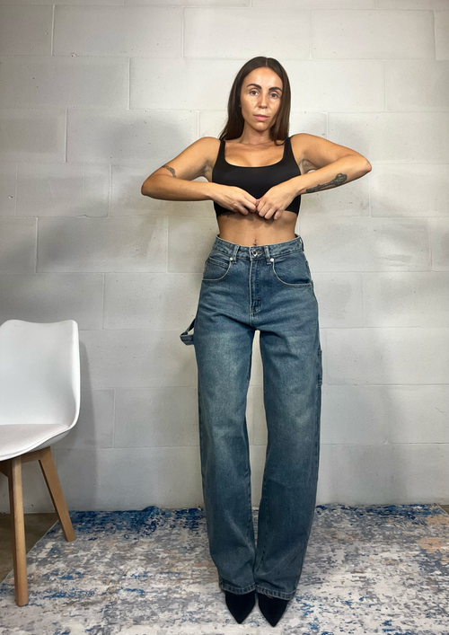 Jeans baggy lavaggio medio