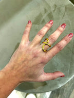 Anello rampicante dorato