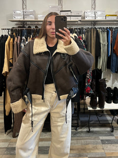 Montone oversize marrone Amsterdam