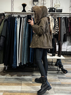 Giaccone Siberia marrone