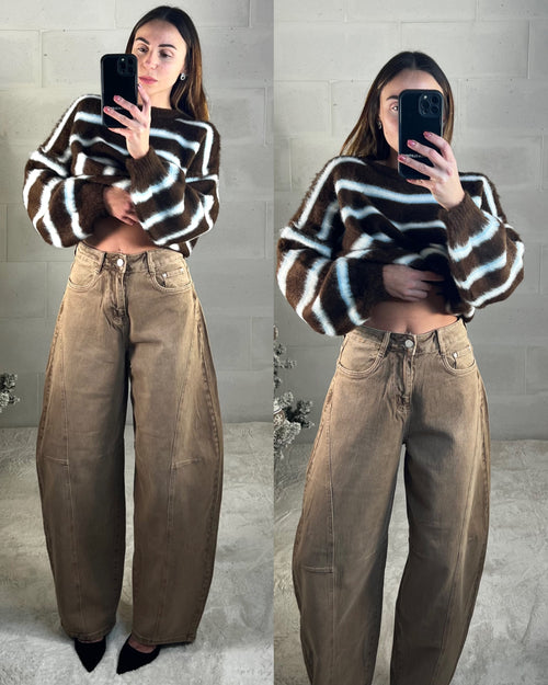 Denim baggy sabbiato