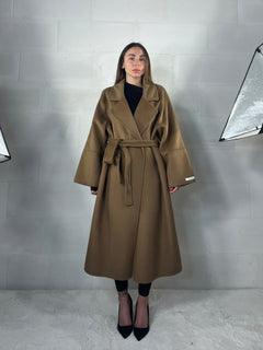 Cappotto over top quality HAND MADE 48% lana cammello