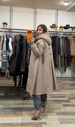 Piumino parka Alaska beige