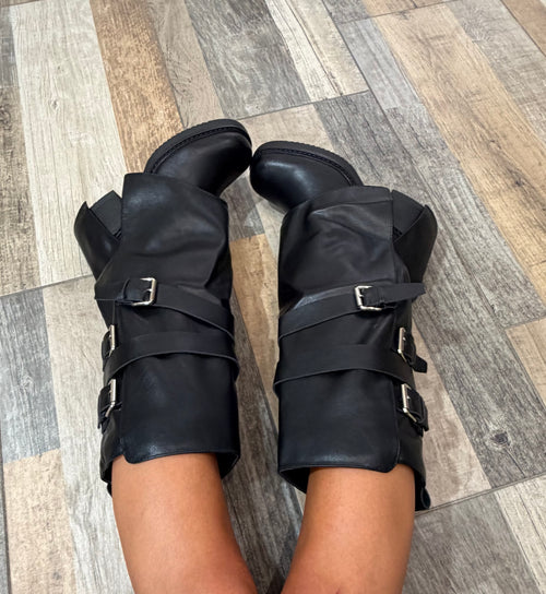 Stivale Biker Dallas nero