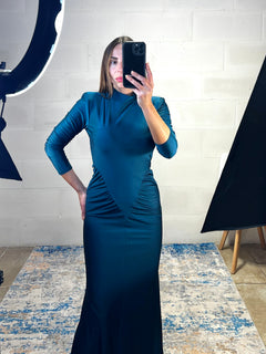 Maxi abito Icona ottanio