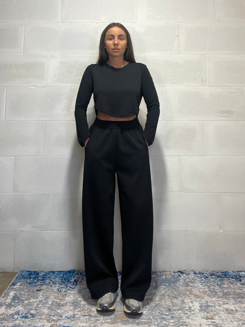 Pantalone della tuta neoprene nero