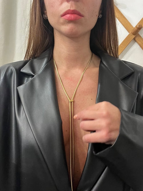 Collana KELLY con cursore scorrevole dorata