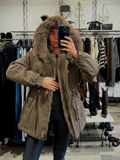 Giaccone Siberia marrone